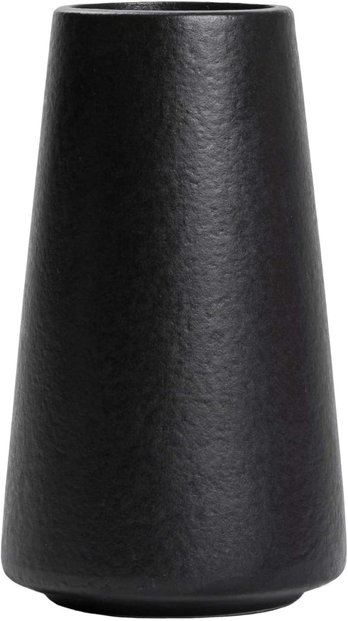 Matte Black Vase - Black Flower vase, 6" Small Simple Modern Ceramic Vases for Flower/Pampas Grass, Minimalist Farmhouse Boho Vase for Centerpiece...
