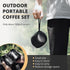 Portable Pour Over Coffee Maker Set, Collapsible Silicone Coffee Dripper Set, Perfect for Travel, Camping, Home...