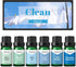 Fragrance Oil, ESSLUX Clean Set of Scented Oils, Essential Oils for Diffuser for Home, Premium Soap & Candle Making Scents, Aromatherapy Oils Coll...