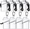 8 Pack Waterproof ID Card Badge Holder Case Clear ID Holder Waterproof Card Holder for Swimming with Lanyard and Keychain for Id Badges Credit Car...