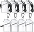 8 Pack Waterproof ID Card Badge Holder Case Clear ID Holder Waterproof Card Holder for Swimming with Lanyard and Keychain for Id Badges Credit Car...