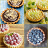 Mini Tart Pan Set of 6, Non-Stick 4 Inch Quiche Pan, Removable Bottom Tart Pan for Pies, Quiche Bakeware, Cheese Cakes, Desserts and more...