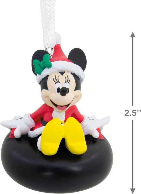 Hallmark Disney Minnie Mouse on Snow Tube Christmas Ornament...