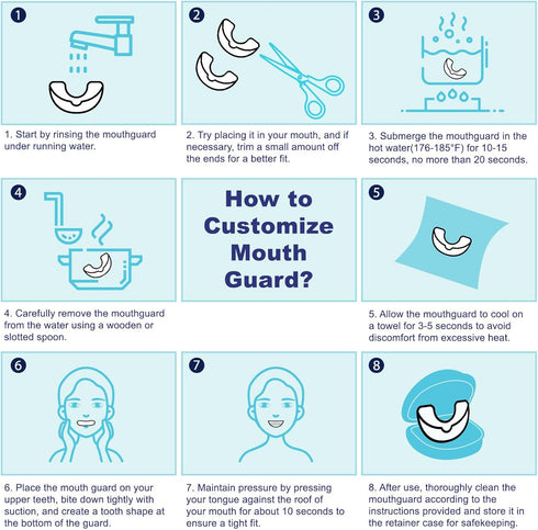 Mouth Guard for Grinding Teeth at Night, Sleep Mouth Guard, Mouthguards for Grinding of Teeth, Night Guards for Teeth Grinding, Mouth Guard for Cl...