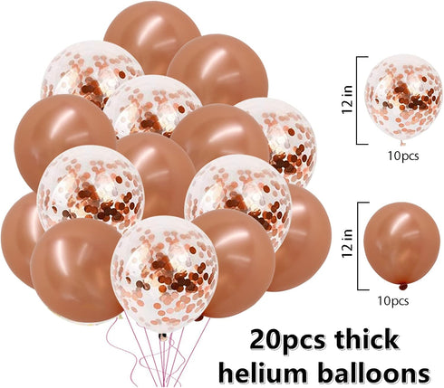 Retirement Party Decorations for Women Black Rose Gold Happy Retirement Banner and Swirls with Rose Gold Confetti Balloons Kit for Female Retireme...