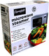 Microwave Steamer for Vegetables, Fish, Poultry & Rice – BPA-Free Healthy Oil-Free Cooking Container – Red – Dishwasher & Freezer Safe...