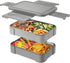 Bento Box Lunch Containers for Kids, Adult - Stackable Lunch Box with Utensil Set & 7 Compartments, 50oz/1500ml, 100% Leak-proof, BPA-free, Microw...
