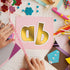 Barker Creek Letter Pop-Outs, 4" Gold, Multicolor Designer Letters for Bulletin Boards, Breakrooms, Reception Areas, Signs, Displays, and More! 4"...