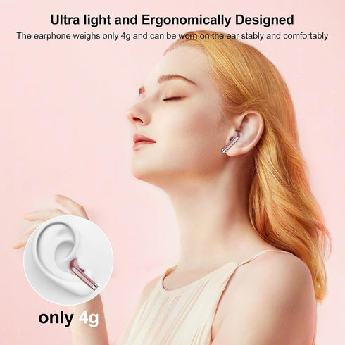 Wireless Earbuds Bluetooth Headphones 5.3 Bass Stereo Earphones, 40H Playtime Ear Buds with LED Power Display, Bluetooth Earbud with Noise Cancell...