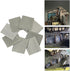8X 1:35 Scale Steel Shed Corrugated Tile Table Material Miniature Architecture House Dioramas Building Model Kits Layout Scenery...