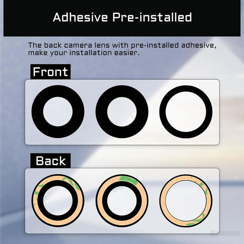 for iPhone 12 Pro OEM Rear Camera Lens Replacement with Dual-Sided Adhesive for iPhone 12PRO Back Camera Glass Lens with Fix Tool Repair Kit Tweez...
