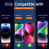 Ferilinso 3 Pack Screen Protector for iPhone 14 / iPhone 13 with 2 Pack Tempered Glass Camera Lens Protector Phone Case Friendly Ultra Accessories...