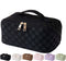 MINGRI Large Capacity Travel Cosmetic Bag for Women,Makeup Bag Travelling PU Leather Cosmetic Bag Waterproof,Multifunctional Storage Travel Toilet...