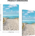 Blue Ocean White Sand Beach 1 Gang No Device Blank Outlet Covers Wall Plate Electrical Switchplate Standard Size Light Switch Cover Decorative Fac...