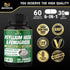 BMVINVOL Psyllium Husk Fiber Supplement t with Fenugreek, Apple Cider Vinegar, Turmeric, Ginger, Black Pepper- Digestion Health Support - 60 Capsu...