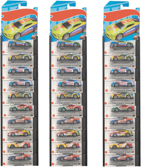4 Pack Model Car Display Case Wall Mount Holds Up to 40 Toy Cars Compatible with Packaged Cars Toy Car Organizer Display Shelf Rack Wall Storage...