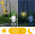 Replacement Solar Light Parts Garden Statue Gnome Solar Light Replacement Plastic Solar Hanging LED Lantern for Outdoor DIY Fairy Garden Decor Gno...