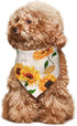 Sunflower Vintage Dog Bandana Scarf Triangle Bibs Pet Accessories Cat Kerchief...