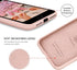 IceSword iPhone SE 3 Case 2022 - Silicone Sand Pink, Liquid Gel Rubber Cover, Drop Protection 4.7" iPhone SE 3...
