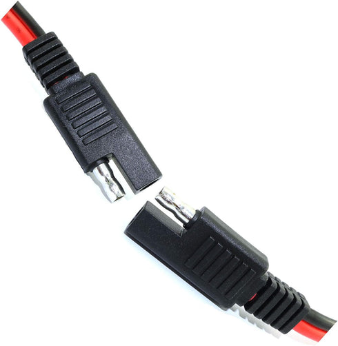 DGZZI 1PC 14AWG SAE Extension Cord SAE to SAE Extension Cable Quick Disconnect Wire Harness SAE Connector 100cm...