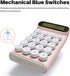 Mechanical Switch Calculator,Handheld for Daily and Basic Office,10 Digit Large LCD Display (Pink)...