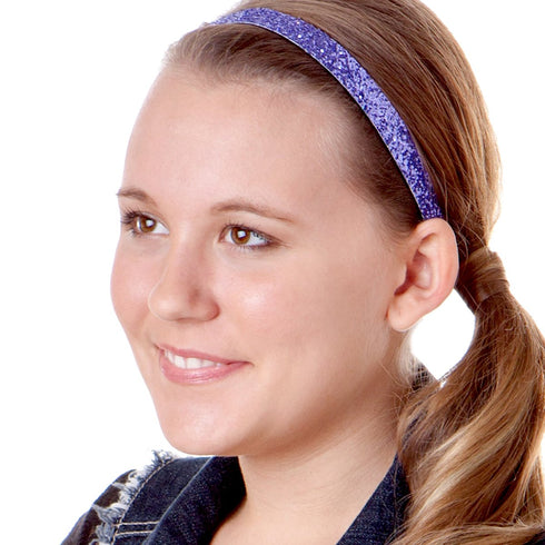 Hipsy Women's Adjustable NO SLIP Bling Glitter Headband Mixed Pack (Multiple Colors Sparkling Jewels 5pk)...
