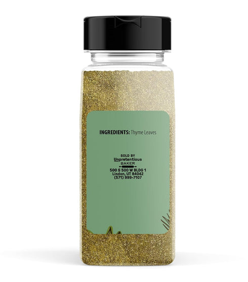 Unpretentious Ground Thyme, 6.4 oz, Versatile Seasoning, Savory Flavor, Soups & Sauces...