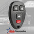 Key Fob Keyless Entry Remote fits Chevy Cobalt Malibu/Buick Allure Lacrosse/Pontiac G5 G6 Grand Prix Solstice/Saturn Aura Sky 2005 2006 2007 2008 ...