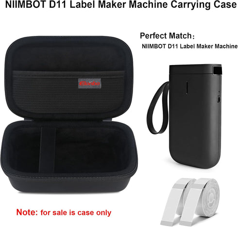 Carrying Case for NIIMBOT D11/ for LMASBLTER D11 Label Maker Machine, Portable Mini Bluetooth Label Printer Travel Bag, Small Handheld Labeler Sto...