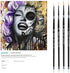 Creative Mark Beste Golden Taklon Hair Brushes - Watercolor Paint Brushes for Acrylic, Watercolor, Water-Soluble Oil, and Any Wet Paint - Dagger S...