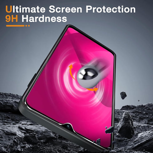 Fotbor 3 Pack for T-Mobile Revvl 7 5G Tempered Glass Screen Protector, Sensitive Touch Bubble Free, Shatterproof Durable Case Friendly...