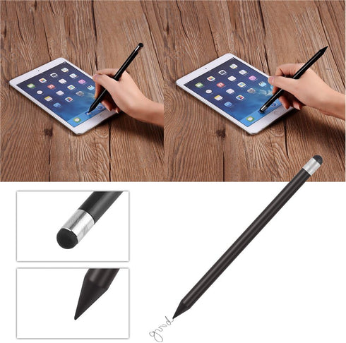 Capacitive Touch Screen Stylus Pen for Mobile Phones and Tablets, Universal Replacement Capacitive Stylus Pencil with Rubber Nib Support Click, Do...