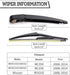 Rear Wiper Arm Blade Nut Set Replacement for Nissan Rogue 2006-2013,Mercedes-Benz ML320 ML350 ML450 2008-2011,Juke 2011-2016,Rear Wiper Cover Acce...