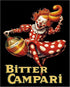 Posterizer 1 pcs-advertisement for "Bitter Campari" with a clown 1-Kitchen & Bar Art-Retro Art-Art Poster Print for Home, Office, Store, Bar- unfr...