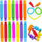 Pop Tubes, 14Pack Pop Tube Fidget Toys for Kids and Sensory Toys for Children and Adult, Fidget Tubes for Stress and Anxiety Relief, Learning Toys...