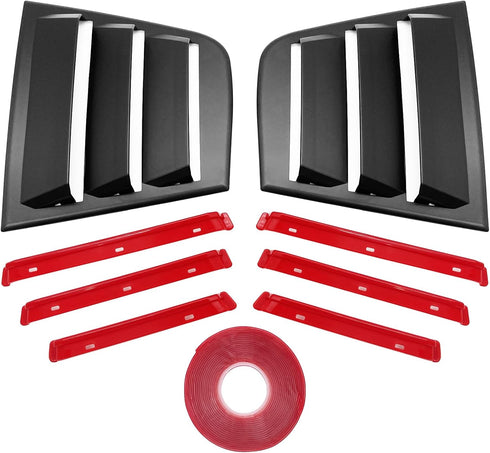 Side Blinds Car Exterior Trim Side Vents, Dodge Charger Accessories ABS Dodge Charger 2011-2023 2024 Red Line (2 Packs)......