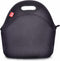 yookee home Black Lunch Bag, Insulated Lunch Box, Thick and Reusable Thermal Lunch Tote Bag, Small Neoprene Lunchbags with Zipper for Adults Kids ...