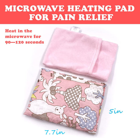 Heating Pad Microwavable, Hot Pad Microwave, Pain Relief Hot Pack, Baby Colic, Upset Stomach Relief, Hot Therapy for Muscle Pain, Neck, Shoulders,...