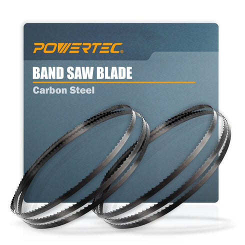 POWERTEC 70-1/2 Inch Bandsaw Blades, 1/4" x 6 TPI Band Saw Blades for Sears Craftsman 21400 and Rikon 10-305, 10-3061 10" Band Saw for Woodworking...