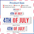 4 Pieces 4th of July Stencil 4th of July patriotic Template Reusable Plastic 4th of July Independence Day Stencil Set for Painting on Wood Wall Do...