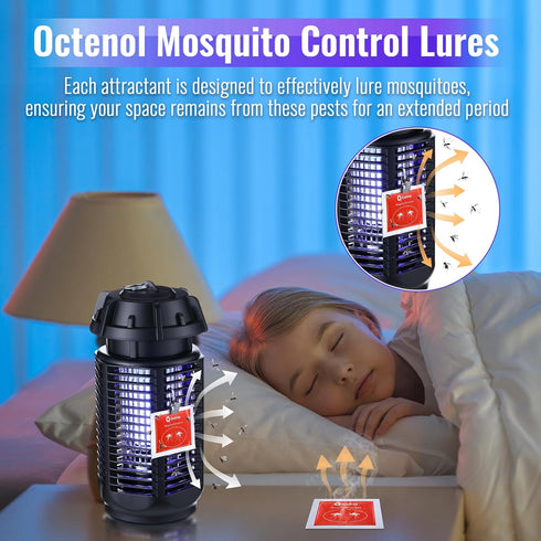 4 Pcs Mosquito Attractants for All Bug Zapper Bait Refill, Safe Mosquito Lures Fly Bait, Clip on Mosquito Trap Attractant Bait Hang Bug Zapper Ref...