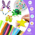 HPWF Pipe Cleaners Craft Supplies, Arts & Crafts Supplies Kits Include Pipe Cleaners, Pom Poms, Storage Bag, Eyes, Make Headband, Necklaces, Hairc...