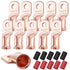 XHF 10PCS 2/0 AWG-5/16" Heavy Duty Battery Lugs with 3:1 Heat Shrink Tubing, Ring Terminals Battery Cable Ends Copper Eyelets Electrical Battery C...