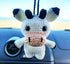 Crochet Cow Keychain, Bag ornament. Bag Hanging Decor....