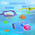 Bath Toys Baby Bath Essentials Fishing Pole Games Swimming Shark Grabber Water Table Pool Bath Time Infant Bathtub Toy Set Non Toxic Mold Free Bat...