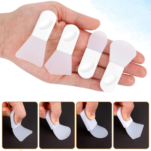 4pcs Silicone Makeup Applicator, Face Mask Cosmetic Spatula, Skincare Face Lotion Cream Applicator, Mask Applicator Tool, Clay Mask Brushes, Mini ...