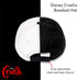 Disney Cruella Two-Tone Cotton Adjustable Dad Hat with Curved Brim, Black and White, One Size...