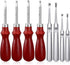 Mudder 8 Pieces Edge Leather Beveler Cutting and Edge Skiving DIY Craft Tool, Hand Leather Grooving Tool for Crafting Work (1.5 mm, 1.2 mm, 1.0 mm...