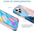 JAHOLAN Gold Glitter Sparkle Case Compatible with iPhone 12 Pro Max Marble Design Clear Bumper TPU Soft Rubber Silicone Cover Phone Case 6.7 inch ...