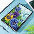 5D Notebook with Diamond Art Painting Art DIY Blue Flower and Dragonfly Cover Crystal Cross Stitch Special Shaped Diamond Kits Writing Sketchbook ...